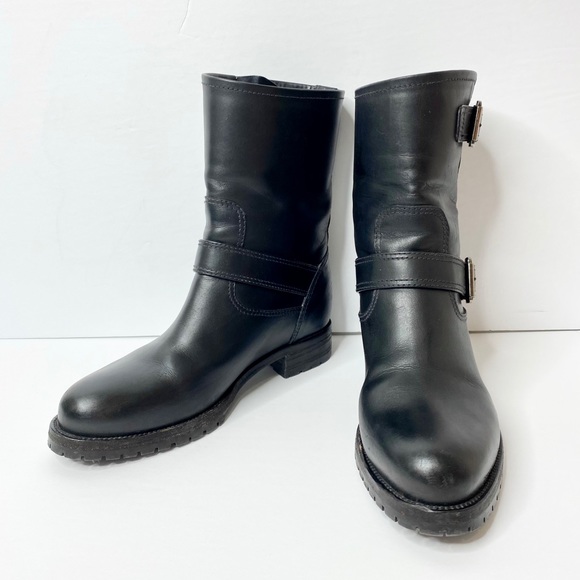 Authentic Prada Calf Leather Moto Boots - Picture 3 of 16